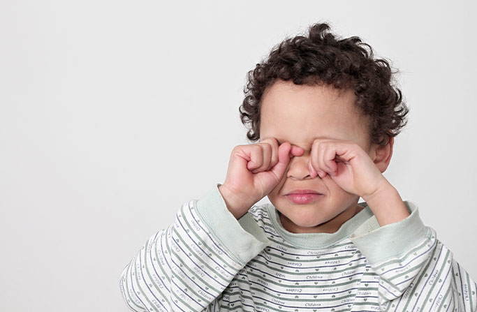 Women at an eye exam
