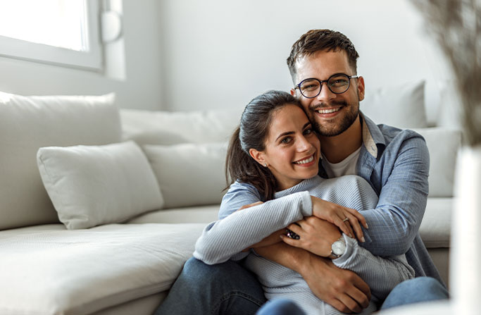 Women at an eye exam